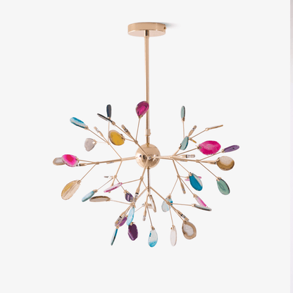 Agate Chandelier Colorful Branching