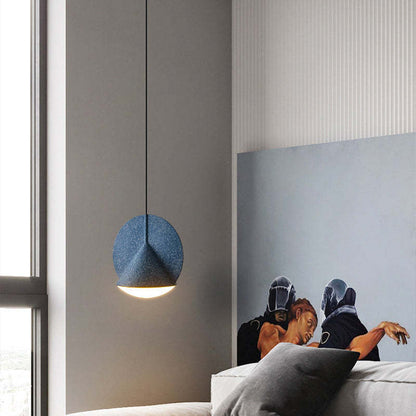 Lampe suspendue à abat-jour coloré à LED moderne Arisha