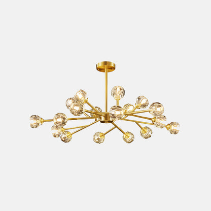 Valentina Modern Blown Metal Pendant Light, Gold