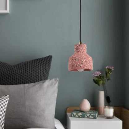 Lampe suspendue Aira, ciment, moderne et industrielle, 4 couleurs