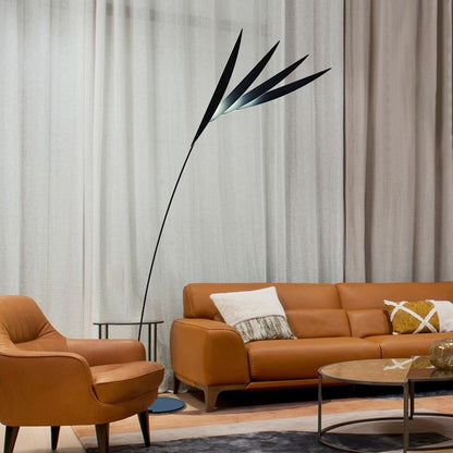 Lampadaire Salgado Leaf en métal/bras long, salon