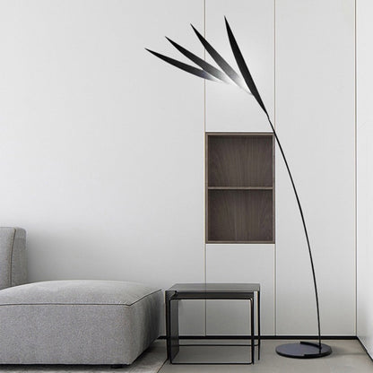 Lampadaire Salgado Leaf en métal/bras long, salon