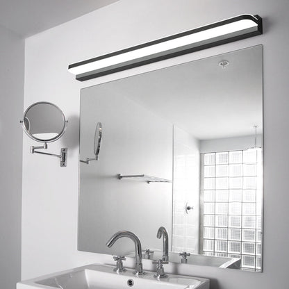 Arisha Wall Lamp Rectangular Modern, Mirror, Black/White/Chrome/Gold, Bathroom