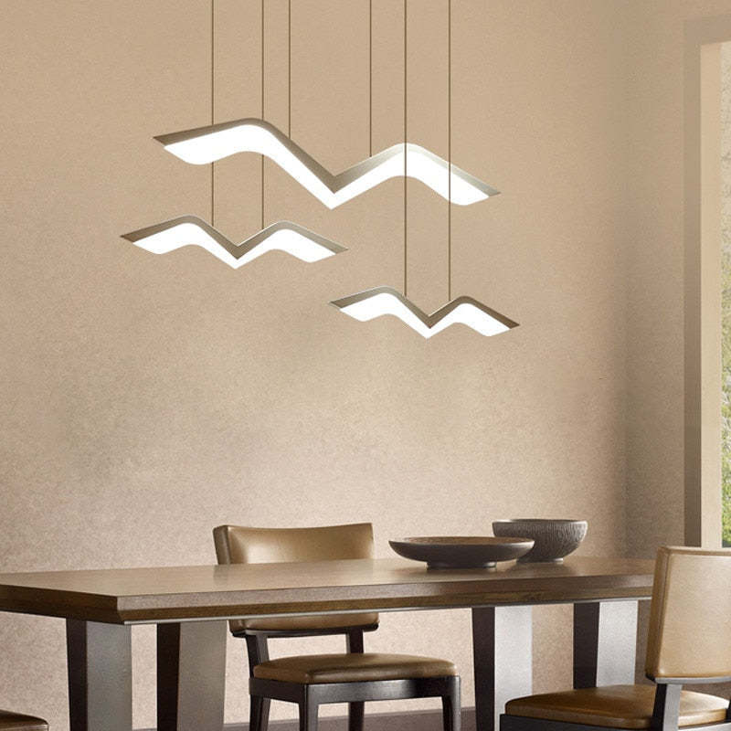 Lampe à suspension moderne Arisha Seagull, 3 styles