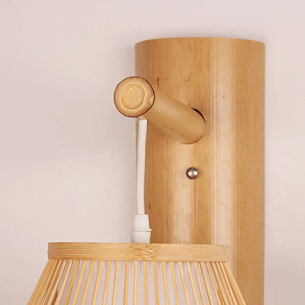 Ritta Applique Rustique, Muto Rotin Tissage LED, Applique Murale de Couloir