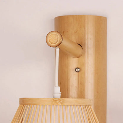 Ritta Applique Rustique, Muto Rotin Tissage LED, Applique Murale de Couloir