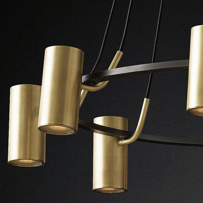 Arisha Modern Spotlight Metal Pendant Light, Gold