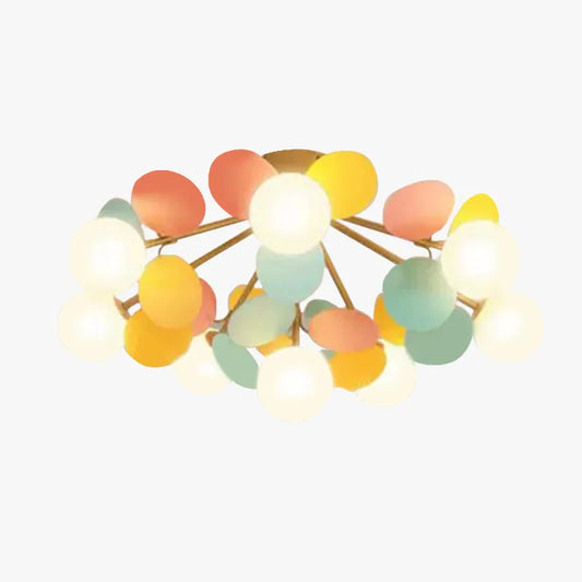 Aria Modern Bubble Cluster Ceiling Light, Colorful