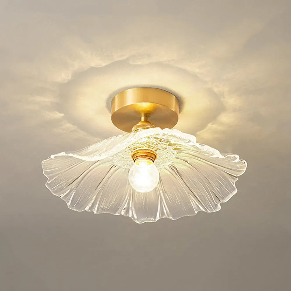 Plafonnier/Suspension en verre Calia Flower