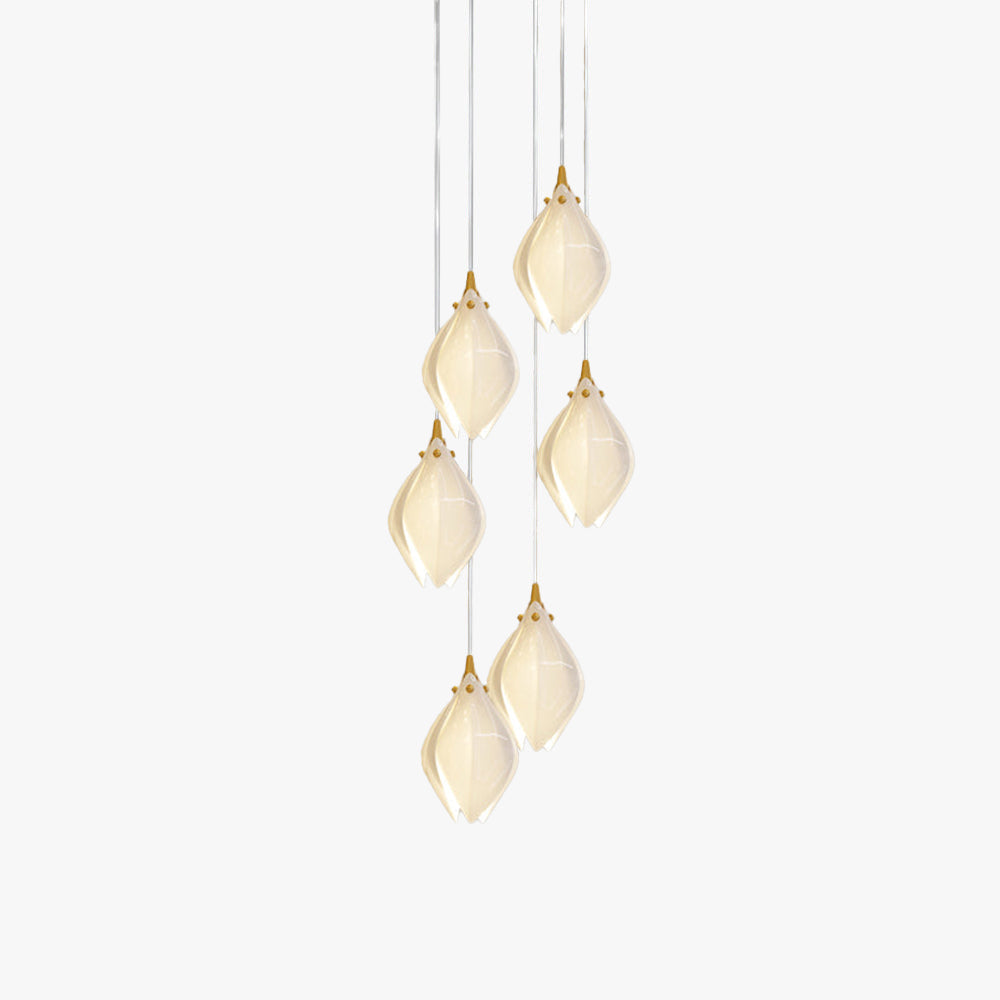 Suspension en métal et céramique Olivia, pour salon ou chambre