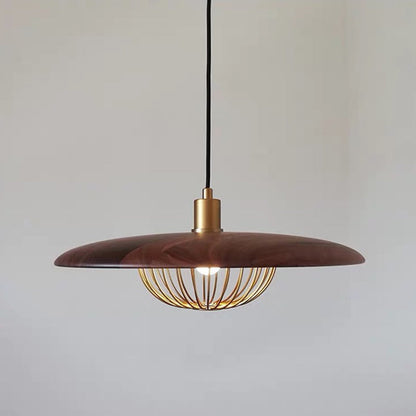 Arisha Modern Nordic Dome Pendant Light, Gold/Brown/Grey/Brown/Wood