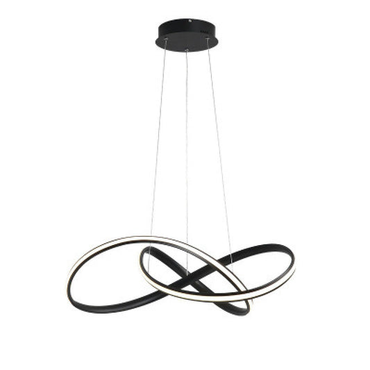 Arisha Pendelleuchte linear modern, /Metall, Schwarz/Weiß, Esszimmer