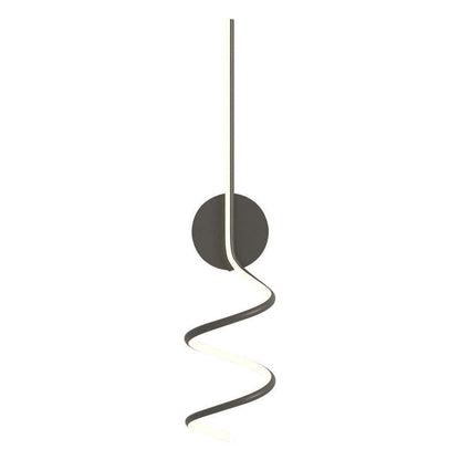 Arisha Modern LED Art Interior Wall Light Spiral, Black & White