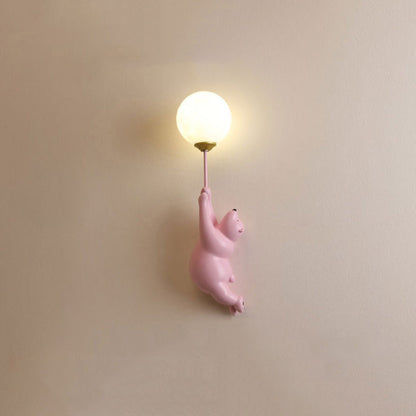 Applique Murale Liseuse Ourson Ballon