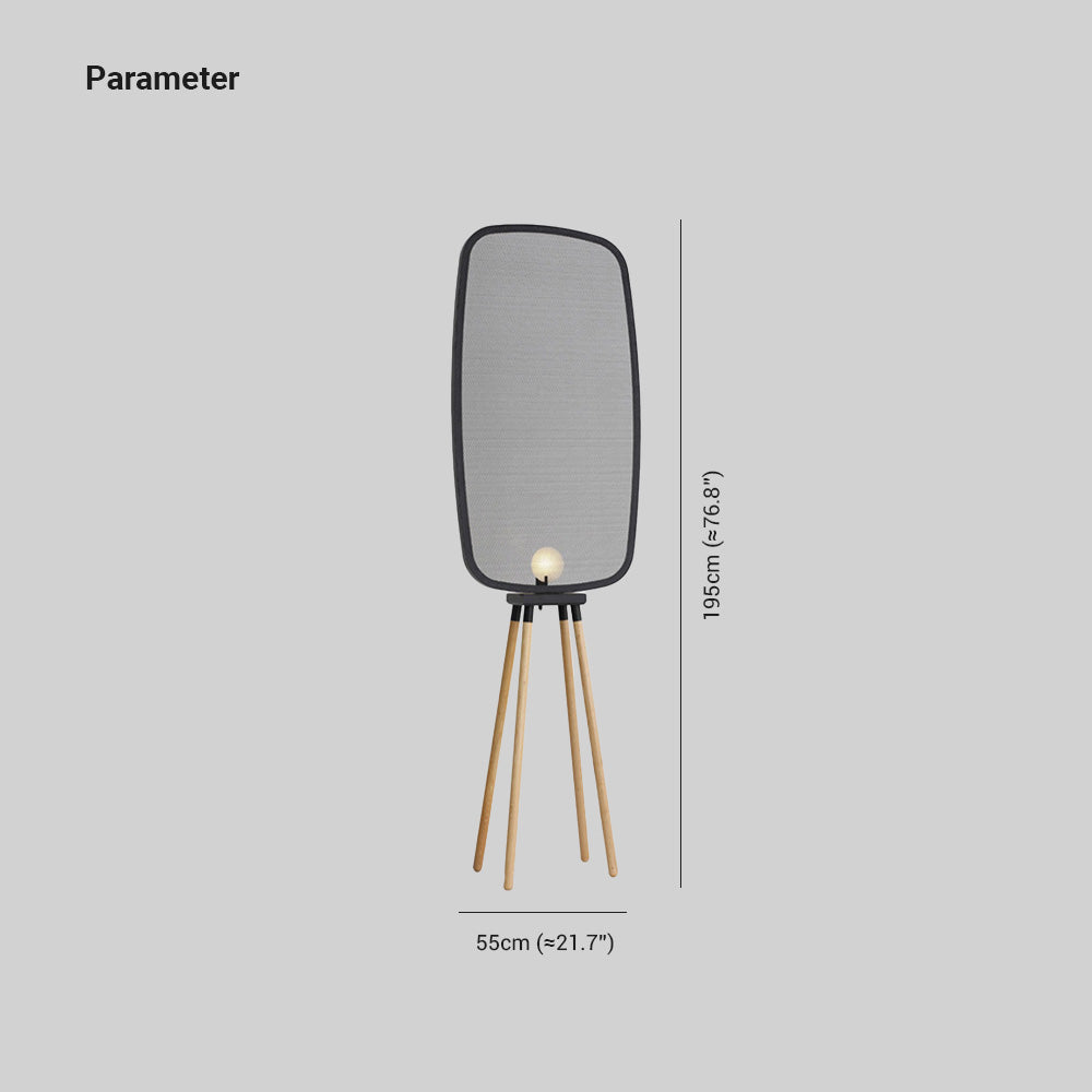 Cooley modernes Design minimalistische Stehlampe, Metall und Holz