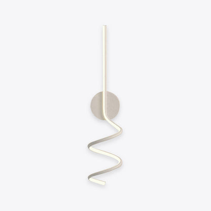 Arisha Modern LED Art Interior Wall Light Spiral, Black & White