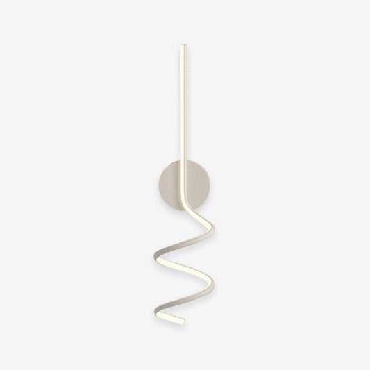 Arisha Modern LED Art Interior Wall Light Spiral, Black & White