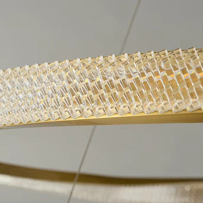 Kristy Pendant Light, Aluminium & Arcylic, 1/2 Rings, 2 Color