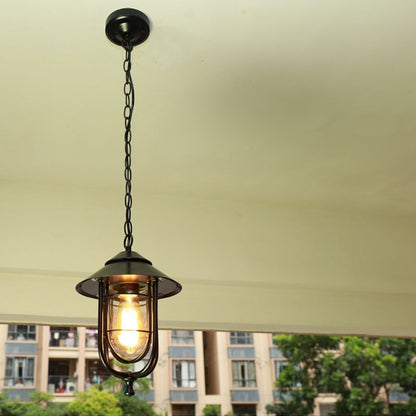 Ray retro lantaarn metalen hanglamp, zwart/brons