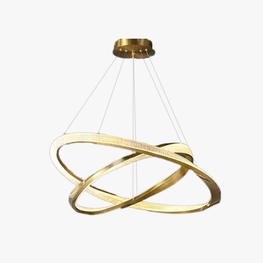Kristy Pendant Light, Aluminium & Arcylic, 1/2 Rings, 2 Color