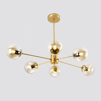 Valentina Designer Simple Nordic Pendelleuchte, Schwarz/Gold