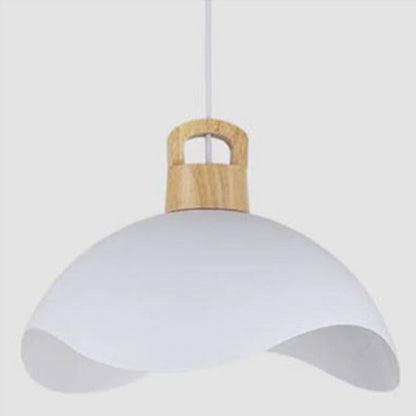 Valentina Colorful Shade Single Pendant Lights, Wood & Metal