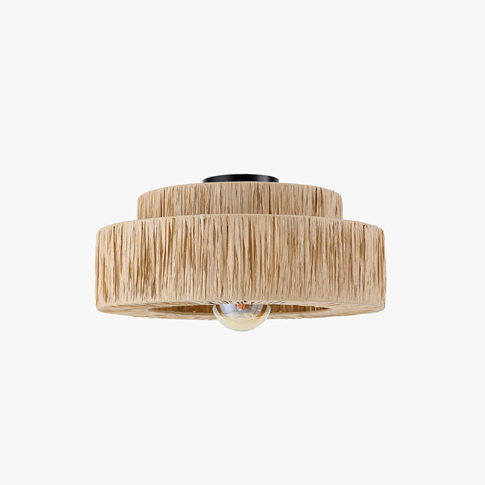 Suspension en rotin rustique Boho Muto, 3 styles