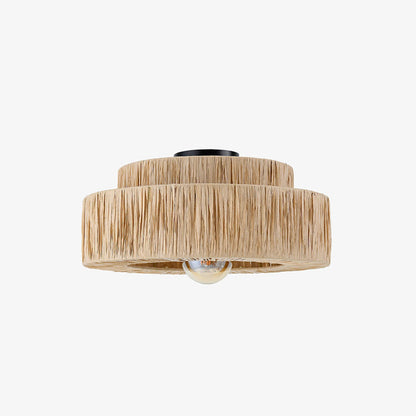 Suspension en rotin rustique Boho Muto, 3 styles