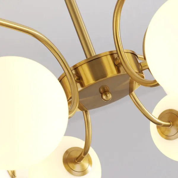 Valentina Lustre LED moderne Chrome/Or Salon/Chambre