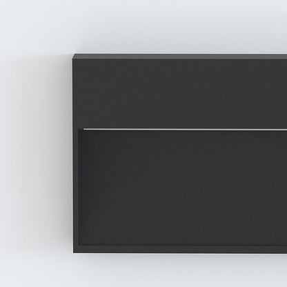 Ray Metal Rectangular Outdoor Deck/Step Light, Black