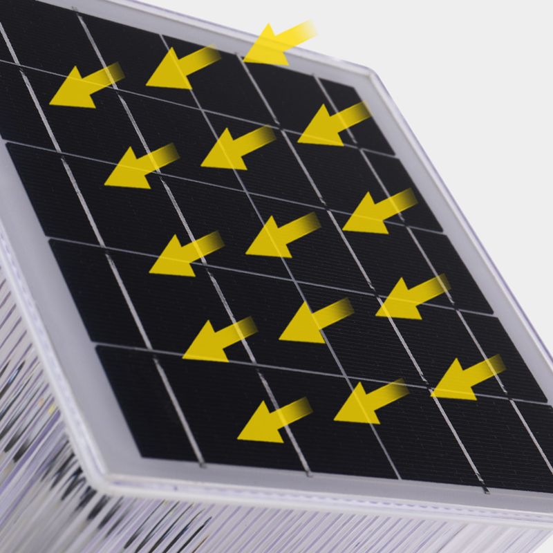 Ray Zeitgenössische LED-Außenleuchte aus rechteckigem Metall, Schwarz
