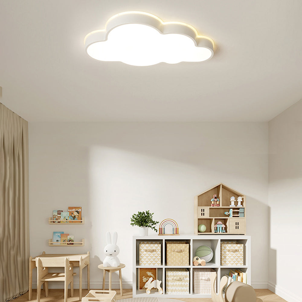 Moderne Deckenleuchte „Arisha Cloud“, weiß, Metall