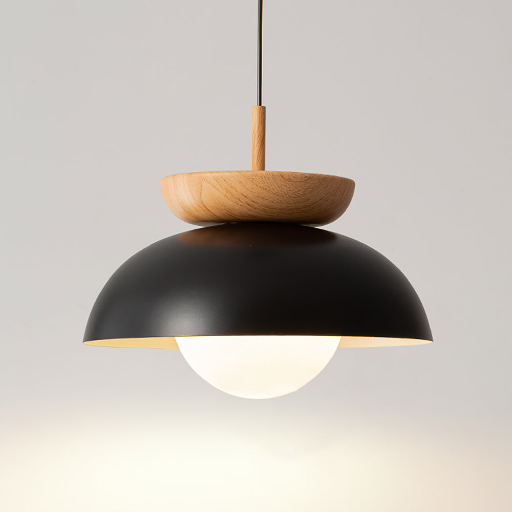 Muto Nordic Suspension/Plafonnier Bois/Métal Noir Cuisine Balcon