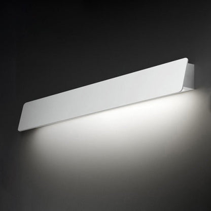 Ray Industrial Linear Metal Outdoor Wall Lamp, Black/White