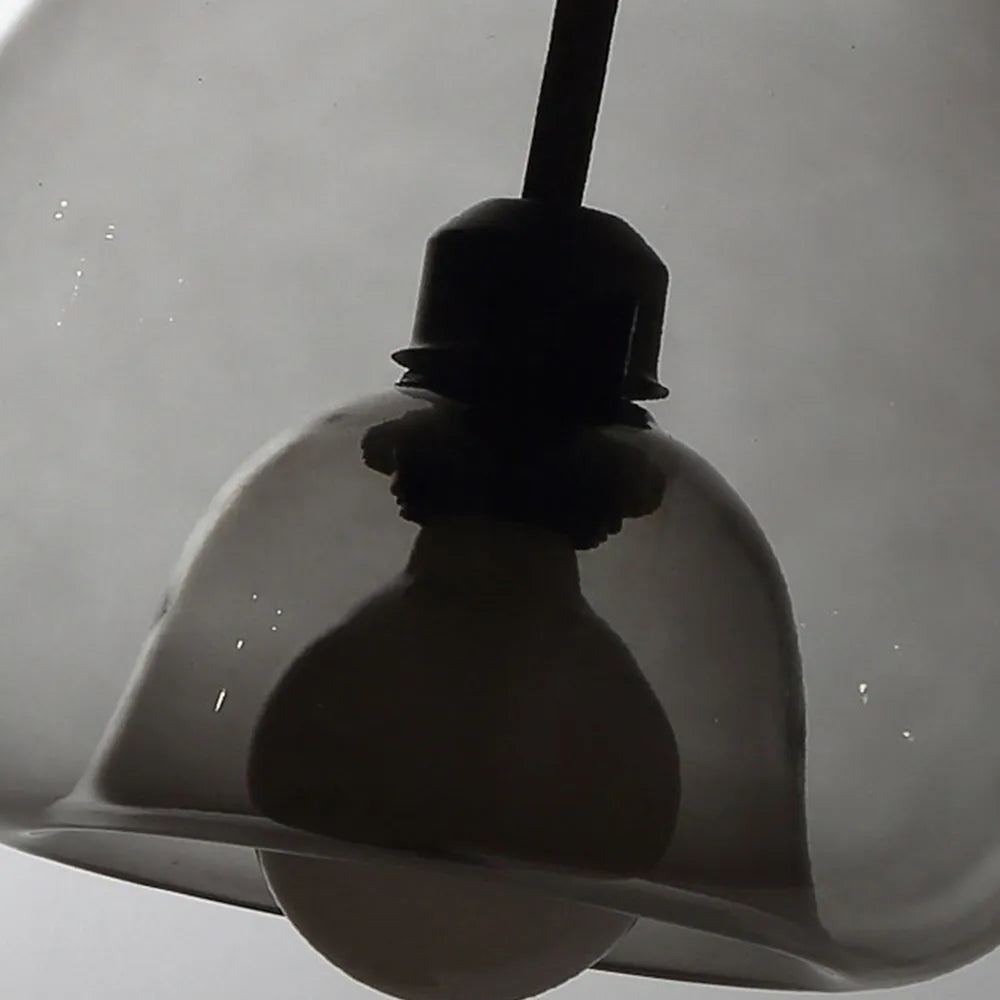 Suspension June Globe en verre, Ambre/Gris Fumé