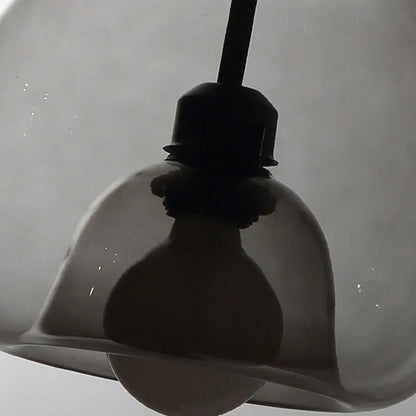 Suspension June Globe en verre, Ambre/Gris Fumé