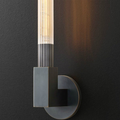Kristy Indoor Wall Lamp Glass  Brass Mid-century Restaurant Bedroom
