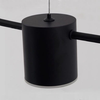 Arisha Minimalistische Pendelleuchte aus mehreren Metallen, Schwarz/Gold
