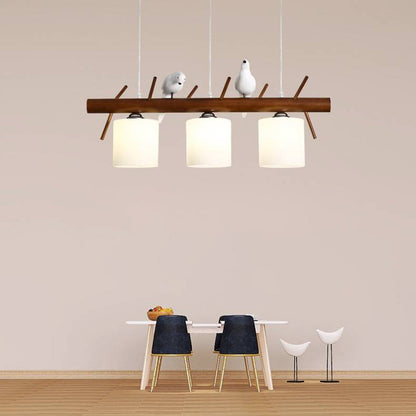 Suspension Muto Bird Bois, 2/3 Têtes