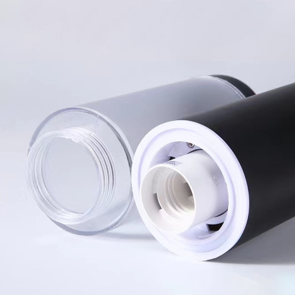 Lampe de chemin d'extérieur cylindrique en métal Ray, noir