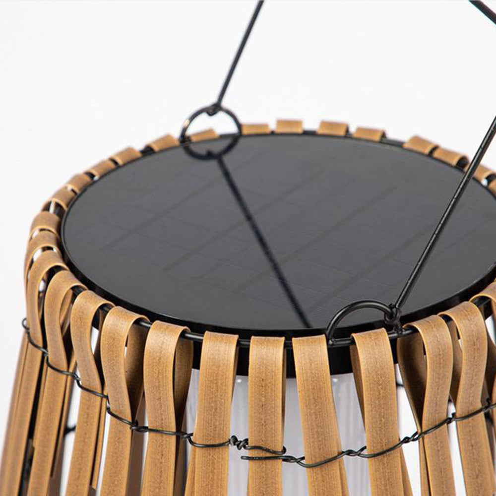 Ray Retro Lantern Solar-/wiederaufladbare Außenstehleuchte, Braun