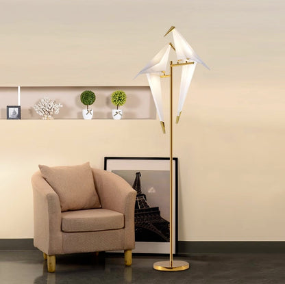 Clifford Nordic Bird Tisch-/Stehlampe, Gold, 1/2/3 Licht