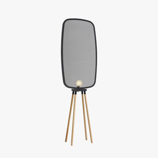 Lampada da terra minimalista dal design moderno Cooley, metallo e legno