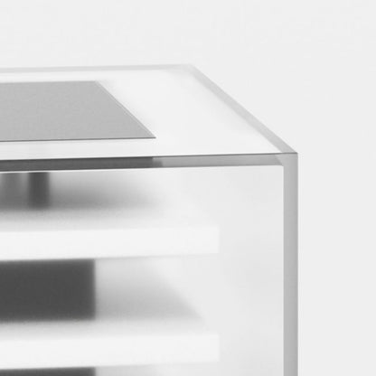 Ray Moderne rechteckige Solar-Außenlampe aus Metall, Schwarz