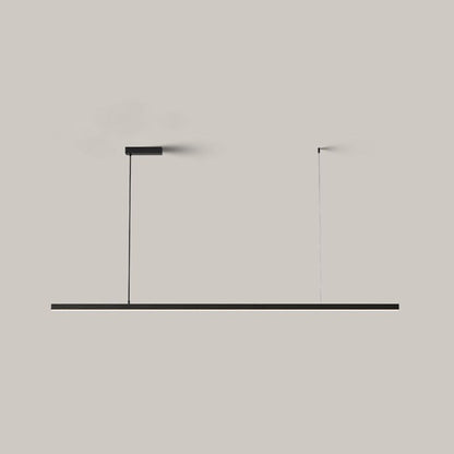Arisha Minimalist Linear Metal Pendant Light, White/Black