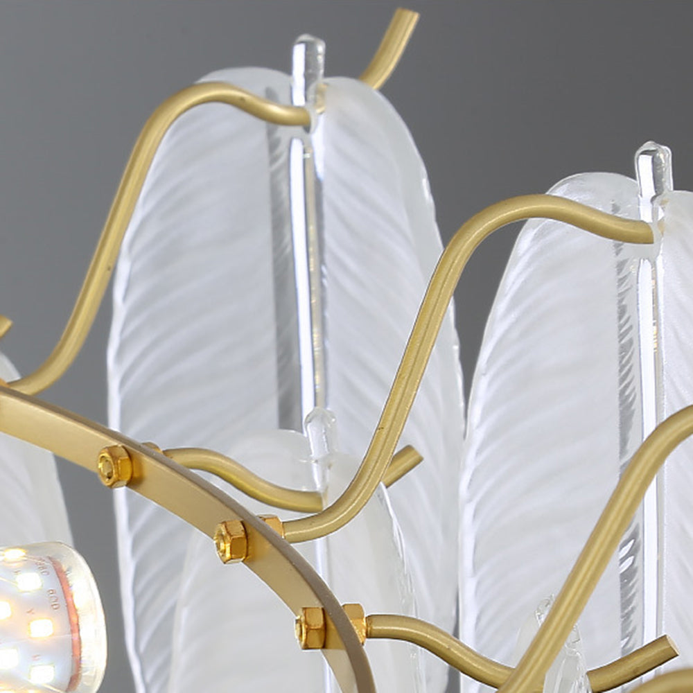 Kristy Elegant Pearl/Glass/Metal Chandelier, White