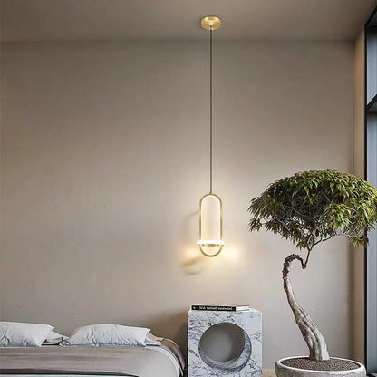 Arisha Modern Minimalist LED Ring Pendant Light Bedsides