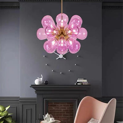 Valentina Chic Cluster-Glasblasen-Pendelleuchte