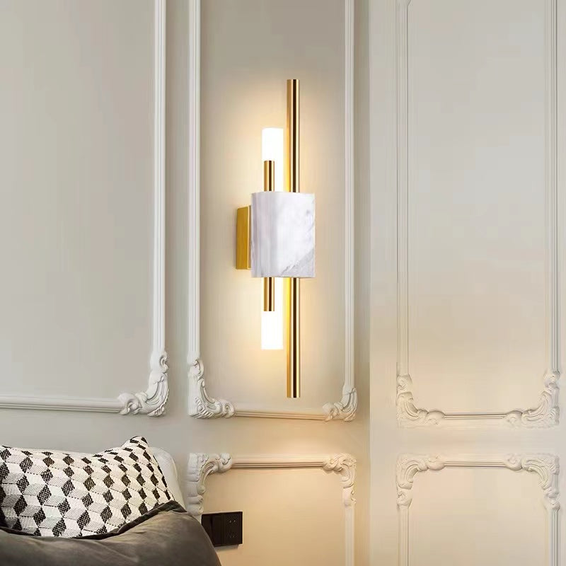 Applique murale LED moderne en métal/marbre Arisha