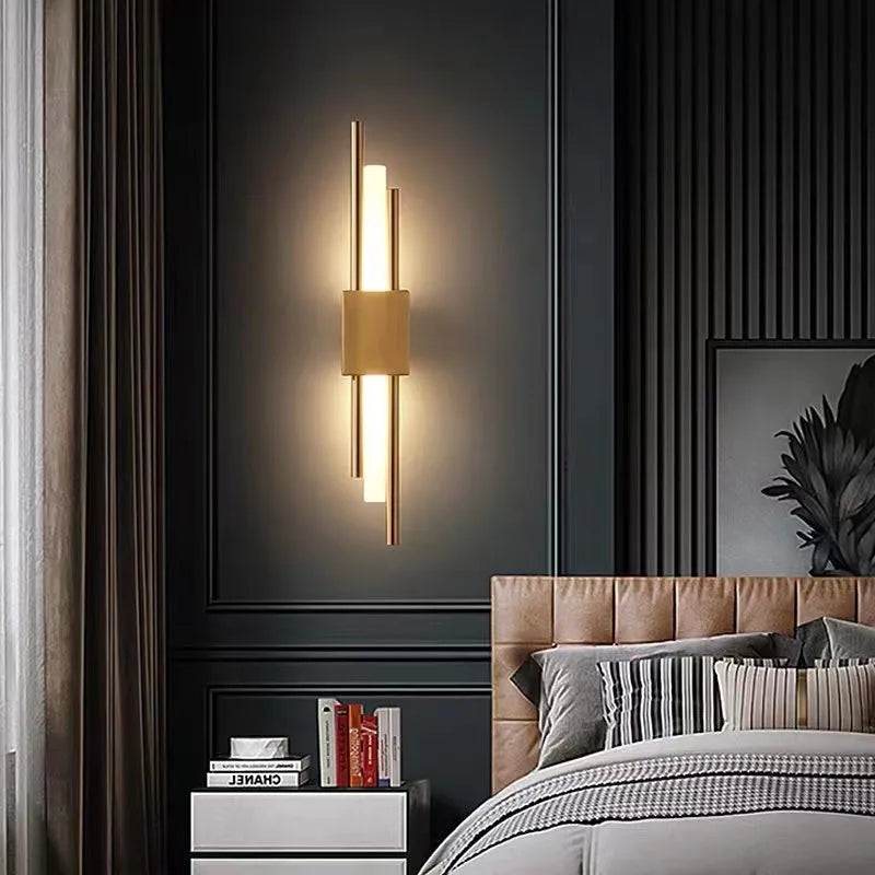 Applique murale LED moderne en métal/marbre Arisha